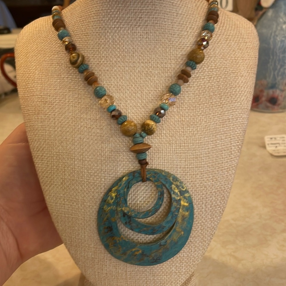 Necklace, Turquoise Beaded